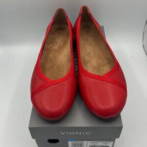 Vionic Spark Caroll in CHERRY Size 10 WIDE